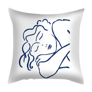 Abstract Lady Pattern Pillow Cover
